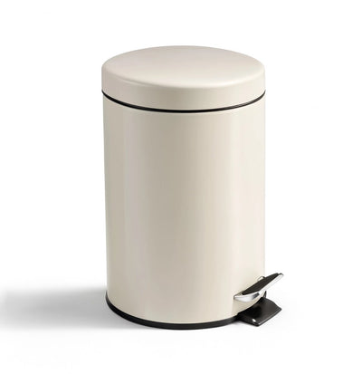 Hush. living hush living - prullenbak 3l metaal - soft close deksel - uitneembare binnenemmer - extra compact - voor kleinere toiletten en badkamers - bei