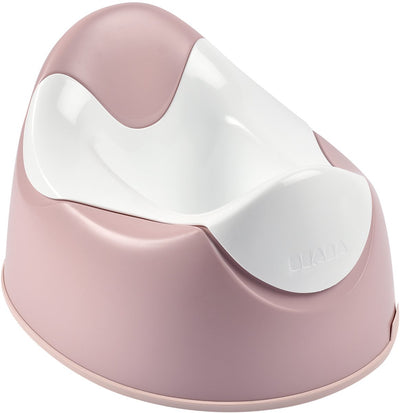 Béaba ergonomisch plaspotje - kinderpotje voor de zindelijkheidstraining vanaf 8 maanden - uitneembare binnenpot om snel te legen - antisliprand voor een stabiele stand - 3 grepen en draaghandvat - 28,5 x 21 x 33 cm - roze