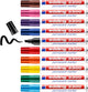 Edding 3300 permanent marker - 10 kleuren - 10 stiften - beitelpunt 1-5 mm - water en wrijfvast - voor karton, kunststof, hout, metaal, etc. - alcohol markers voor volwassenen