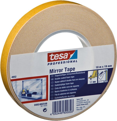 Tesa mounting pro spiegel 66952-00002-00 montagetape wit (l x b) 10 m x 19 mm 1 stuk(s)