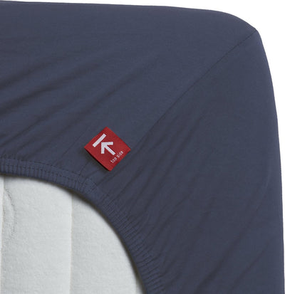 Beddinghouse - jersey-stretch - hoeslaken - 160x220 cm - blauw - premium kwaliteit