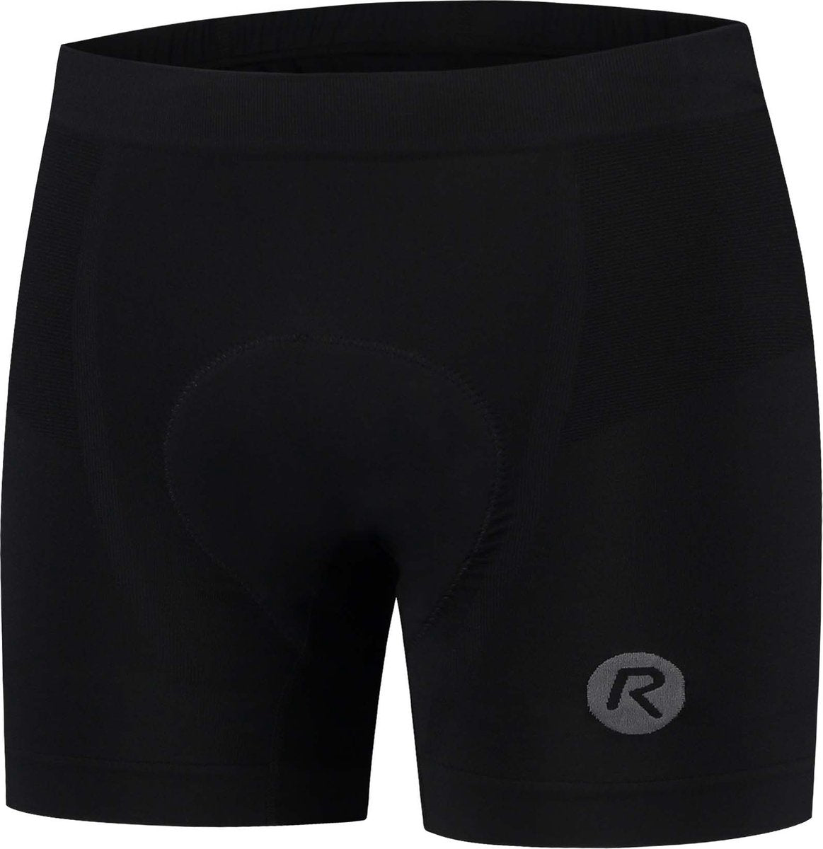Rogelli seamless ii dames en heren fietsonderbroek - met zeem - zwart