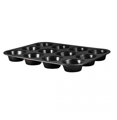 Berlinger haus black rose collection - muffinbakvorm - 12 muffins - granietcoating