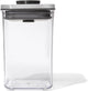 Oxo - pop steel voorraadbus - klein - laag - 1,0 liter