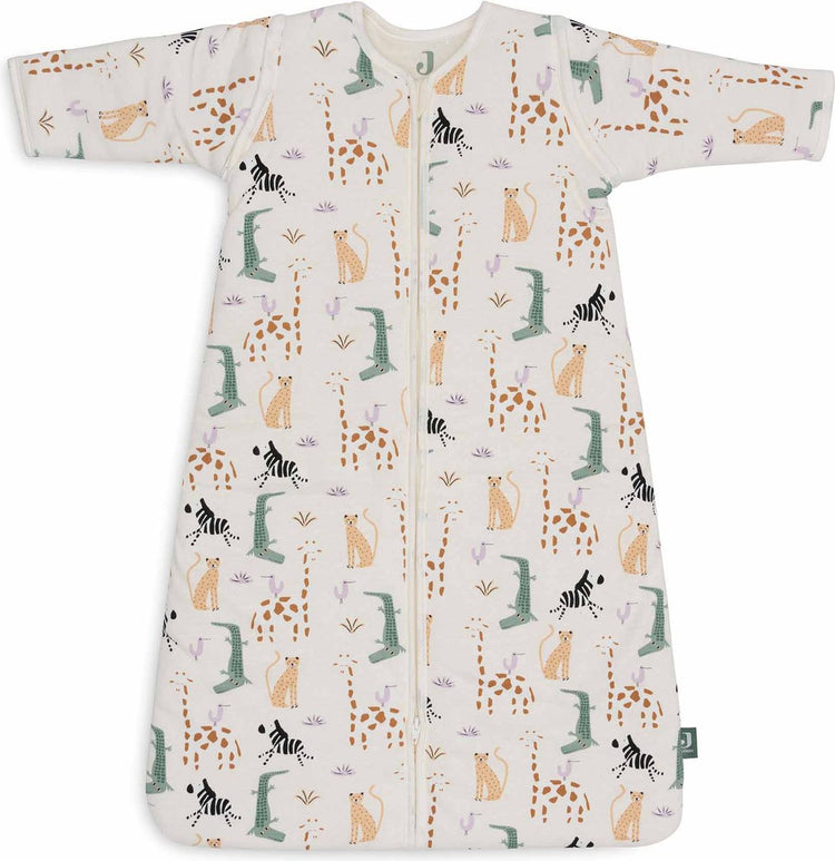 Jollein baby slaapzak winter met afritsbare mouw 70cm - jungle jambo - winterslaapzak