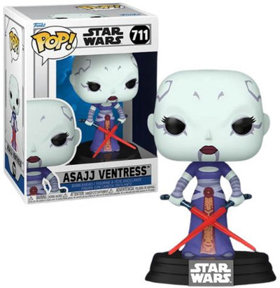 Funko star wars asajj ventress vinylfiguur 711 unisex pop! - neutraal - standard