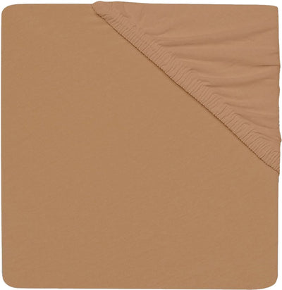 Jollein - baby hoeslaken jersey (biscuit) - katoen - hoeslaken wieg - 75x95cm