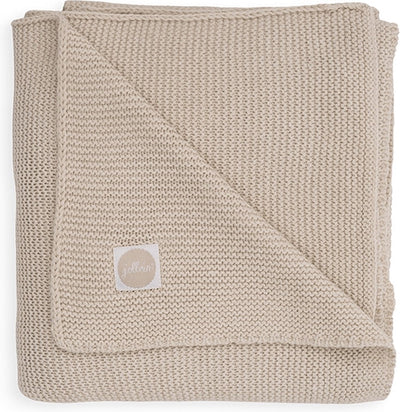 Jollein baby deken ledikant 100x150cm - basic knit - nougat