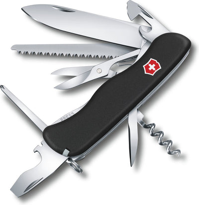 Victorinox outrider black zwitsers zakmes - 14 functies - zwart