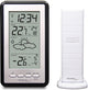 Technoline ws 9130 - weerstation - tafel of wandstation - binnen en buiten temperatuur - radiogestuurde tijdsaanduiding - alarm - snooze - zilverkleurig - zwart