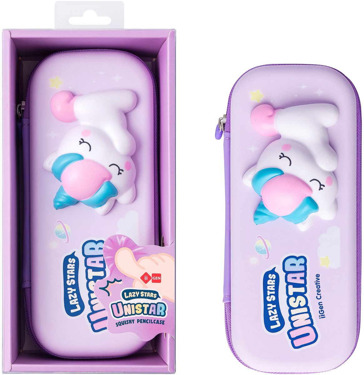 Lazy stars - etui - pennenzak - squishy unistar