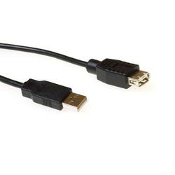 Act usb 2.0 a mannelijk - usb-a vrouwelijk zwart 5 m