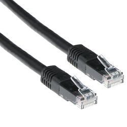 Act zwart 5 m u utp cat6 patchkabel met rj45 connectoren