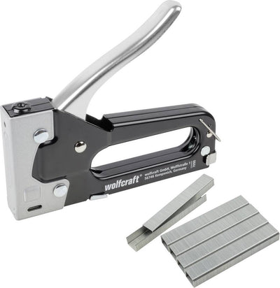 Wolfcraft - tacker - handtackerset met 1000 nietjes - nietpistool - 7090000