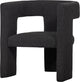 Woood tiwa fauteuil - bouclé - donkergrijs - 70x64x64
