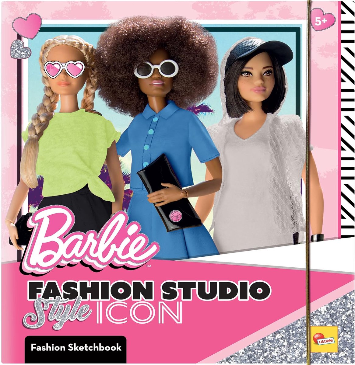 Lisciani barbie sketchbook style icon - fashion studio