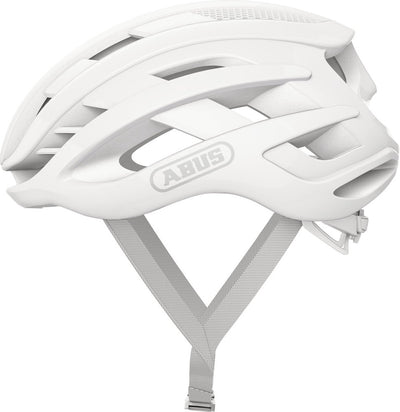 Abus fietshelm airbreaker pure white m - 52-58 cm - wit - geschikt voor gebruik op racefietsen - gravelbikes - 210 g