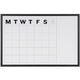Kalender bi-office wit zwarte frame