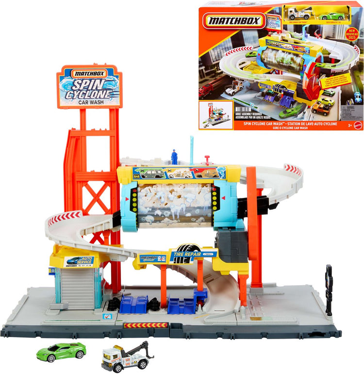 Matchbox spin cyclone car wash