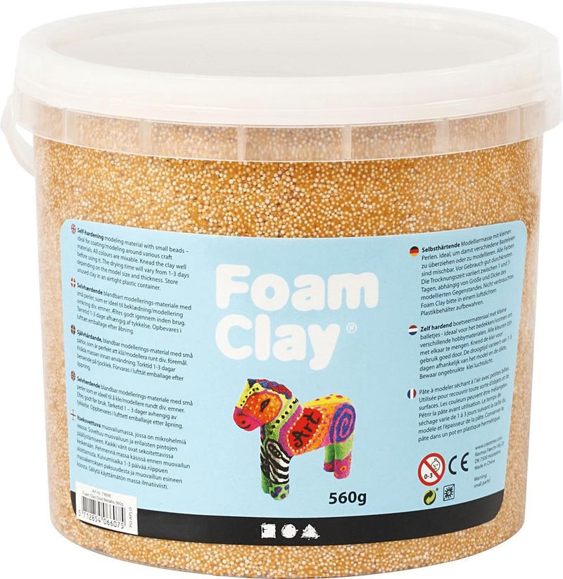 Foam clay - metallic goud, 560gr.