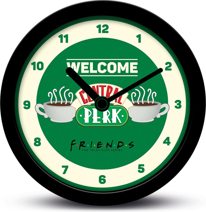 Pyramid international friends - central perk - welcome - bureauklok - groen - 12cm