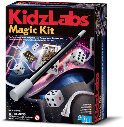 4m wetenschap en spel - goocheldoos voor kinderen - magie - 12 goocheltrucs - kidzlabs - 8 jaar