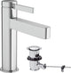 Hansgrohe finoris - wastafelmengkraan - ééngreeps bediening - met trekwaste - 110mm - chroom