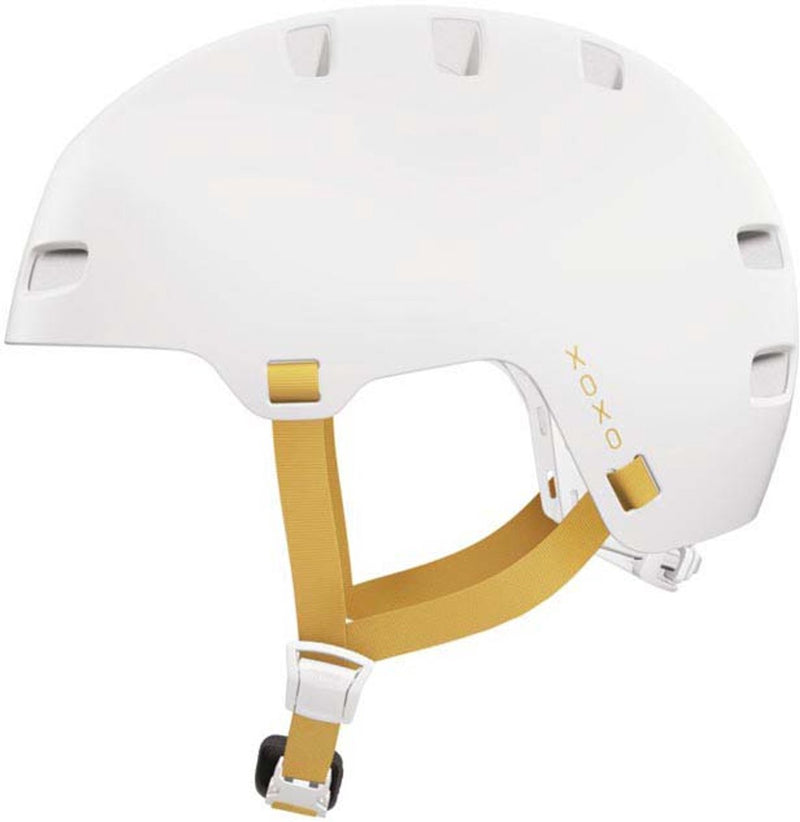 Abus fietshelm xoxo polar white m - 54-58 cm - wit - geschikt voor gebruik op elektrische fietsen - stadsfietsen - 400 g m