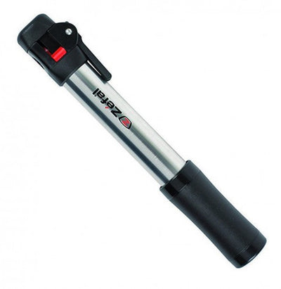 Zefal air profil switch fietspomp - minipomp - 28 wielen - bandbreedtes: 35 tot 50 mm - z switch aansluiting - zilver zwart