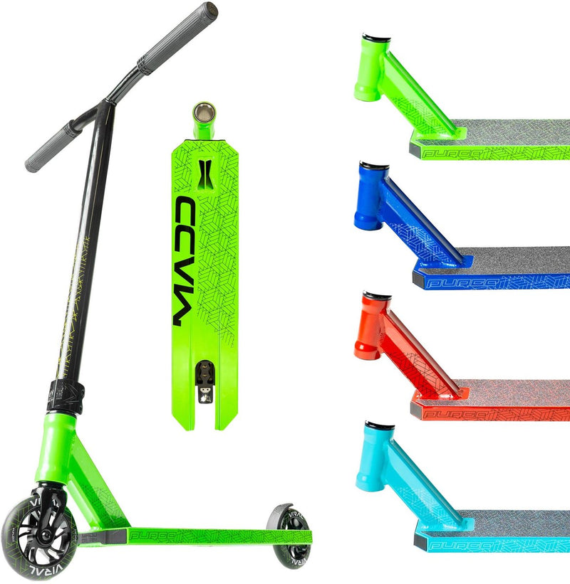 Madd gear stuntstep - viral purge cobalt - stuurhoogte 83 cm - vanaf 8 jaar - 110mm wielen