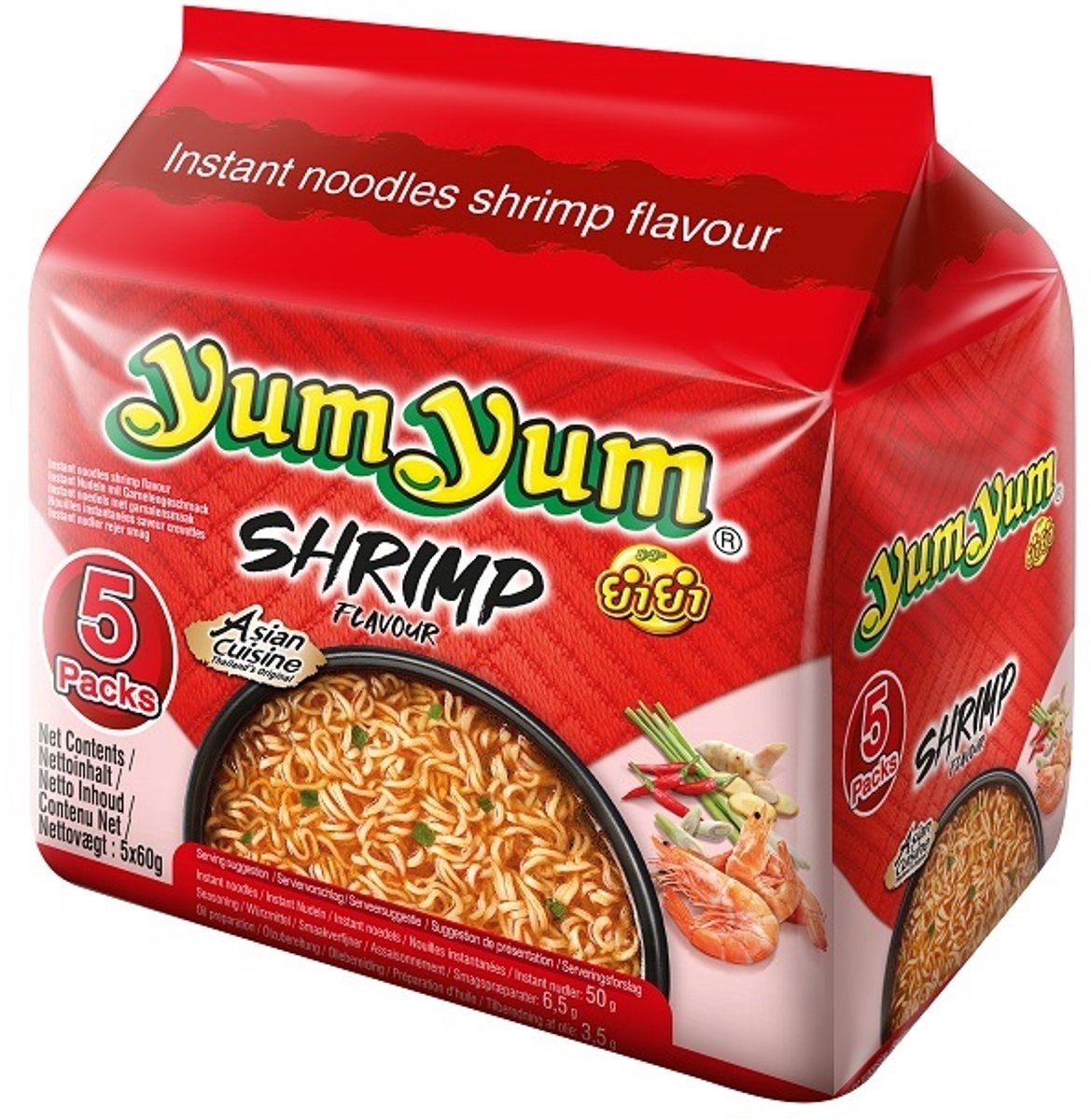 Yum yum garnaal bami soep 5-pack 5x60g 6x