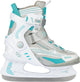 Nijdam ijshockeyschaats - semi-softboot - wit grijs blauw - maat 36
