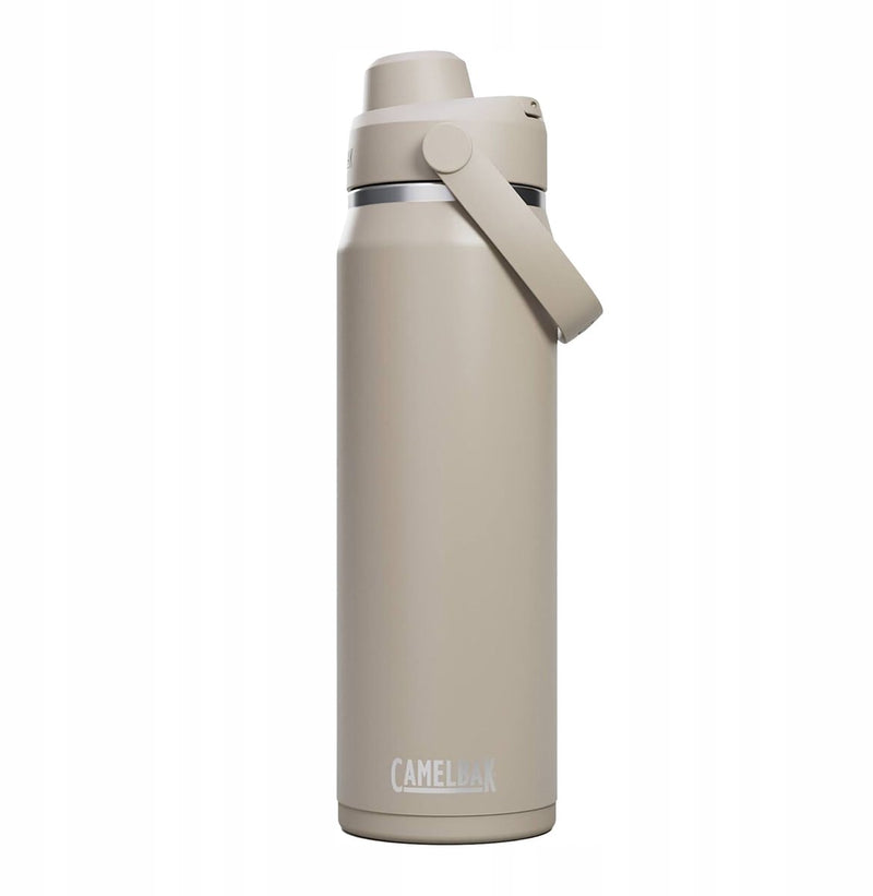 Camelbak thrive chug drinkfles - 750 ml - rvs - met draaidop - isolatie waterfles - beige (stone)