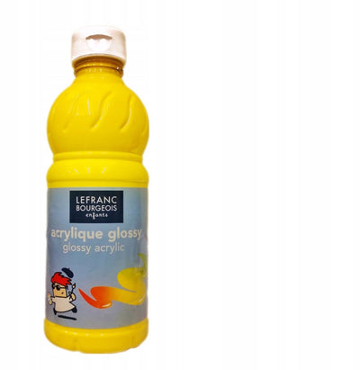 Lefranc bourgeois lefranc acrylverf glanzend primair geel 500ml