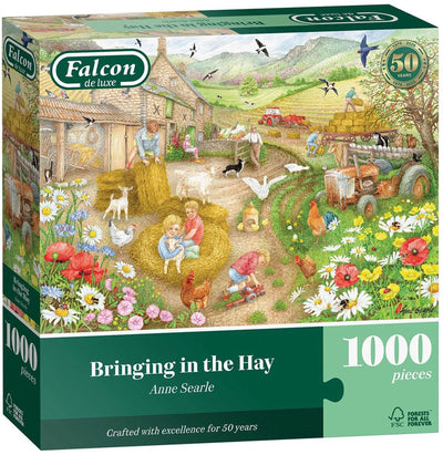 Falcon puzzel - bringing in the hay 1000 stukjes - educatief speelgoed.