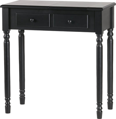 Woood romy hal kaptafel - hout - zwart - 78x75x38