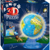 Ravensburger xxl kinder globe night edition engelstalig - 3d puzzel - 180 stukjes