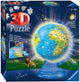 Ravensburger xxl kinder globe night edition engelstalig - 3d puzzel - 180 stukjes