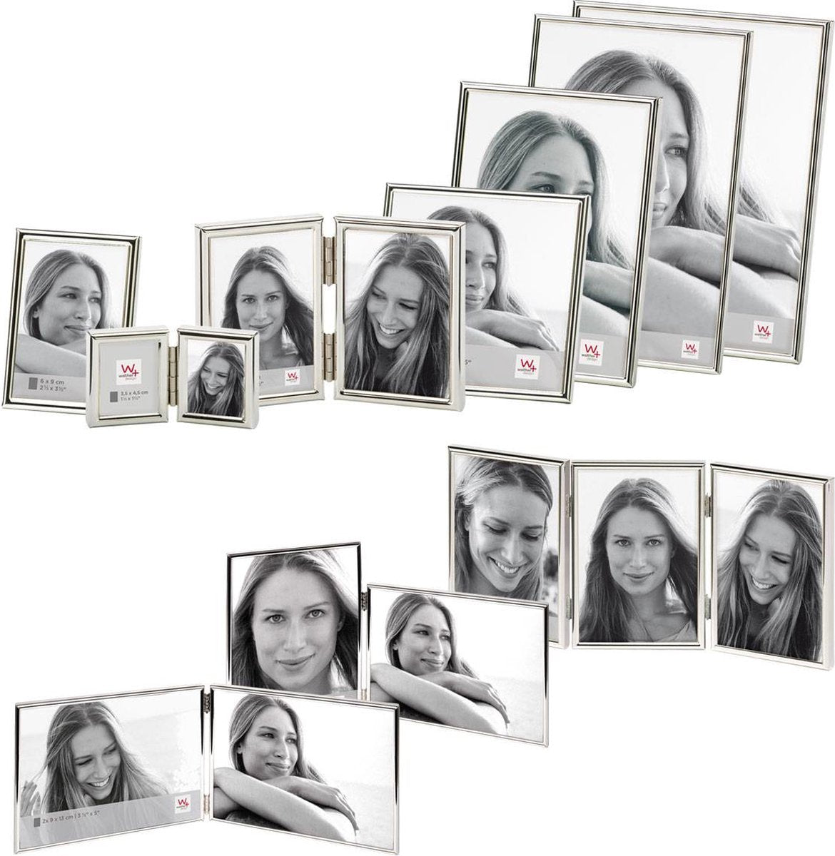 Walther lijst chloe, silber 90x130