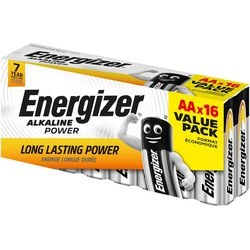 Batterijen energizer alkaline power lr6 aa 16 stuks