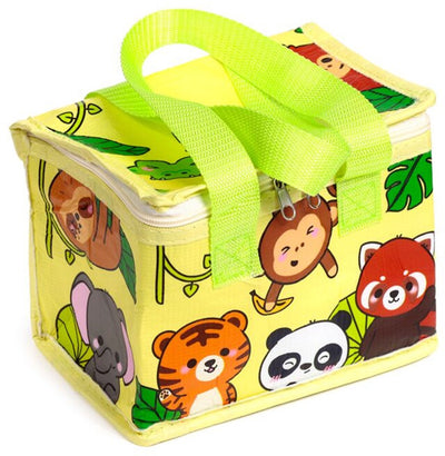 Merkloos sans marque koeltas lunchtas - wild animals adoramals - rpet duurzaam - 21x13x15,5cm