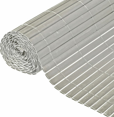 Nature - tuinscherm - dubbelzijdig - 1.5 x 3m - pvc - grijs - zeer goede afscherming