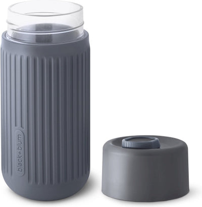 Black blum black+blum glazen reisbeker - 340ml - grijs