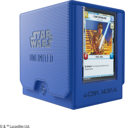 Gamegenic star wars unlimited twin suns deck pod blauw - deckbox - tokenbox - voor star wars unlimited -