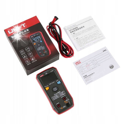 Uni-t ut123d true rms digital multimeter smart one button 4000 counts cat iii 600v