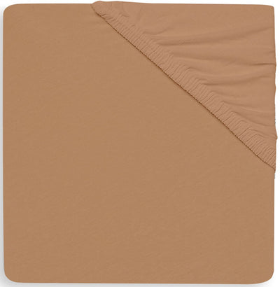 Jollein - baby hoeslaken jersey (biscuit) - katoen - hoeslaken wieg - 40 50x80 90cm