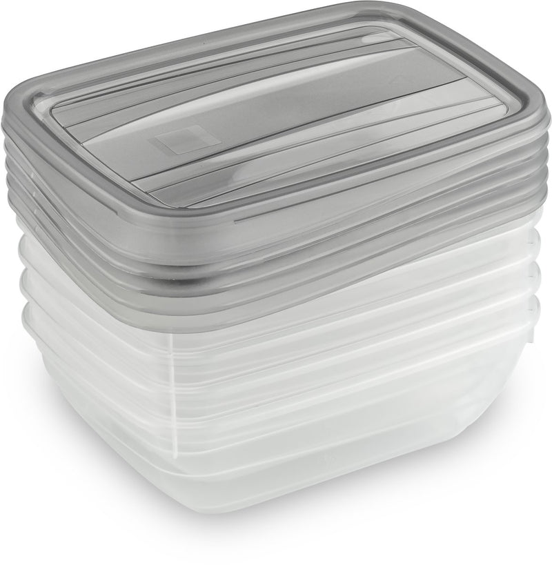 Curver vedo vershoudbakjes set 5x0,5l - 16x12x4.5 cm - transparant