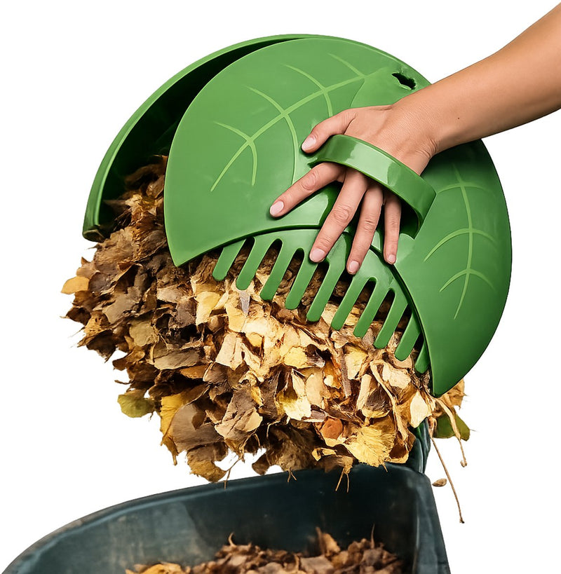 Kinzo bladgrijper set – 2 bladscheppen voor bladeren en tuinafval – ø36 cm