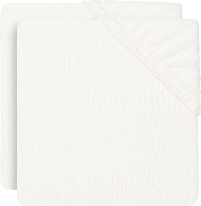 Jollein - aankleedkussenhoes badstof 50x70cm - zachte hoes baby aankleedkussen - ivory - 2 stuks