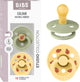 Bibs colour fopspeen - 0-6 mnd - 2-pack - ronde - sage pale butter